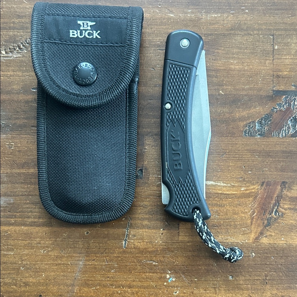Buck 110+ light weight Folding Knife with Sheath